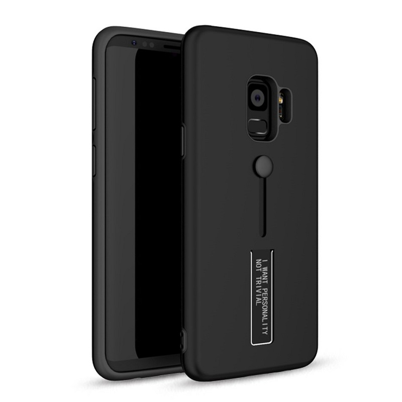 mobiletech-samsung-j6-plus-fashion-kickStand-Cover-Black